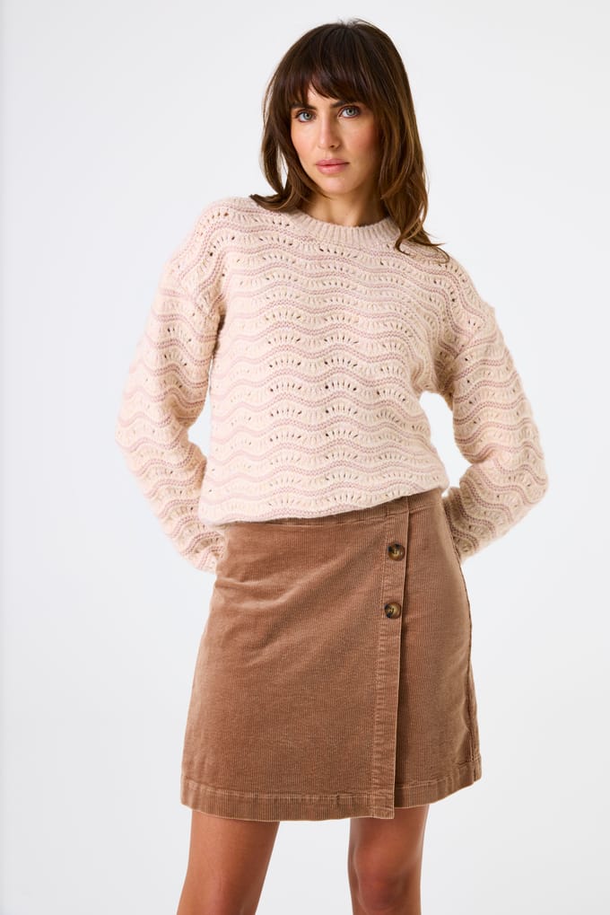 GARCIA Dames Effen Rok Bruin