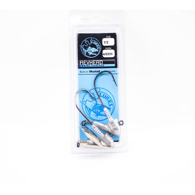 Tackle Tactics TT Rev Head Jig Head HD Nikkel Wilg 1/2 oz 4/0XH (8560)