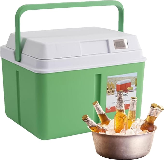 Koelbox - Kampeerkoeler - Picknick en Reizen - Temperatuurdisplay - 5L of 8L - Wit