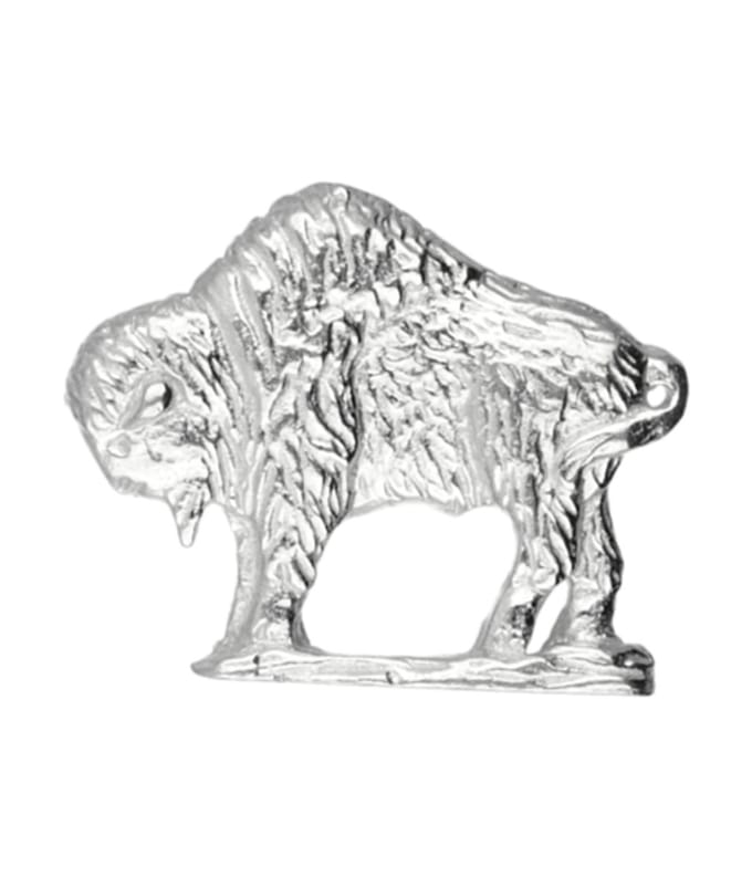 Zilveren Buffel Bison kettinghanger