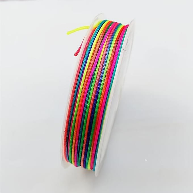 0,8 mm x 9,97 Meter Rekbaar Duurzaam Regenboog Elastisch Touw 0.8mm*9.97meter white