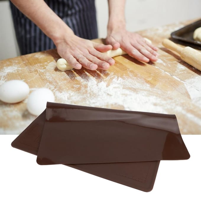 Siliconen Bakmat Niet?Plak Hoge Temperatuur Bestendig Rollend Gebak Deeg Mat Bakbenodigdheden black