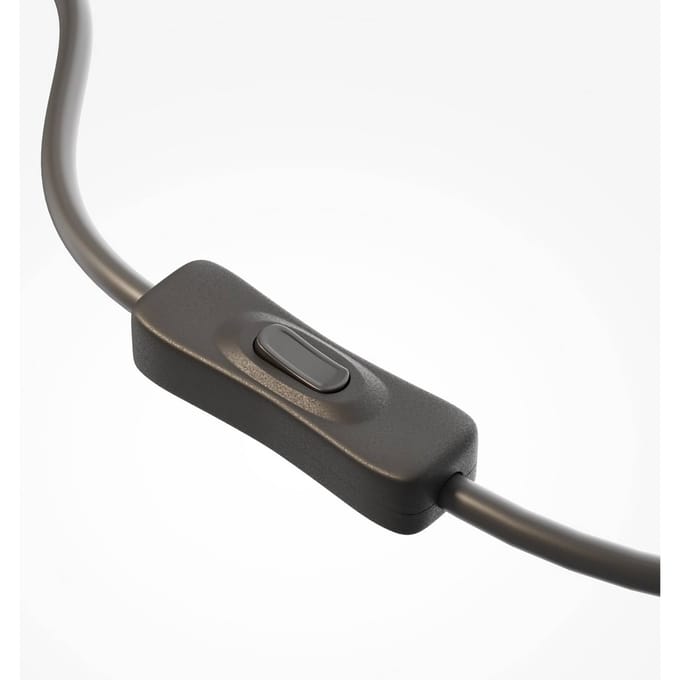 Maytoni LED tafellamp SCALA, bruin/brons, hoogte 24 cm, glas, dimmer
