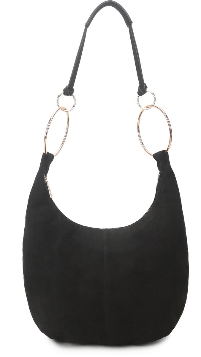Giuliano kunstlederen suede schoudertas Miralyn - Dames - Zwart