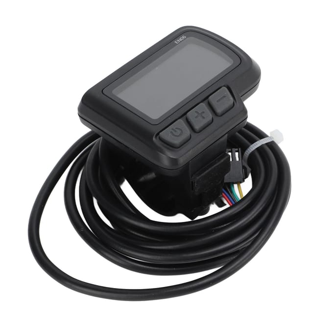 Elektrische Fiets LCD Display Meter Scooter Snelheidsmeter met USB Batterijstatus voor Mountainbike gray