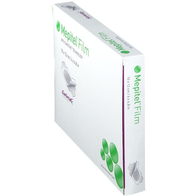 Mepitel Film siliconen verband 10 x 12 cm 10 stuks