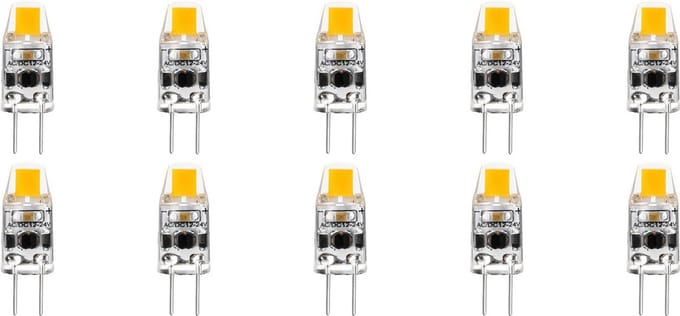 LED Lamp 10 Pack - Velvalux - G4 Fitting - Dimbaar - 2W - Warm Wit 3000K | Vervangt 20W