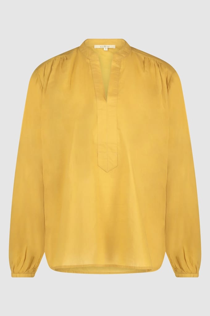 Circle of Trust Evelin Blouse Wood Trush Maat: S | Longsleeves Outlet | Dames | Geel