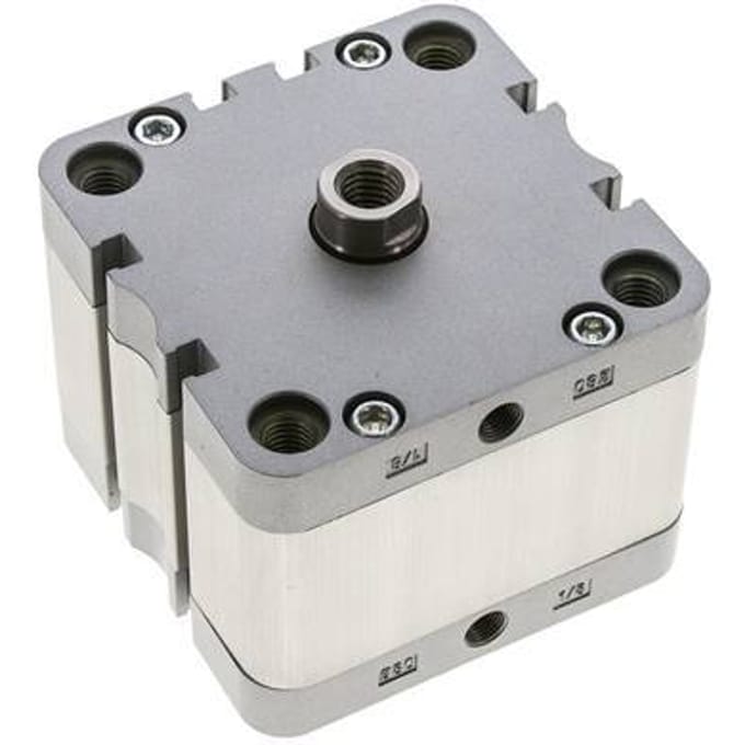 ISO 21287 Compacte Dubbelwerkende Cilinder 80-20mm - Magnetisch