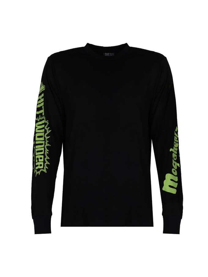 Diesel Longsleeve Just Mannen zwart