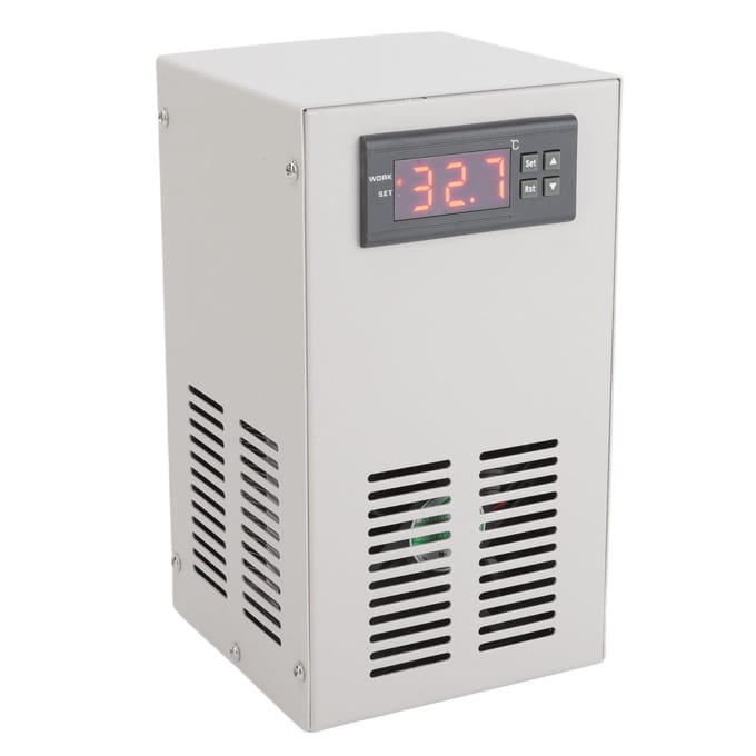 Aquarium Koeler Stil Constante Temperatuur Koeling Verwarming Vistentank Waterkoeler voor 20L Tank 70W white