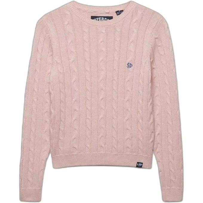 Superdry - Essentials SD&CO Kabelgebreide Trui - Dames - Sweaters