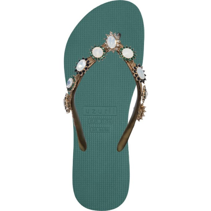 Uzurii | Teenslippers | Dames | Bosgroen | Maat 37/38