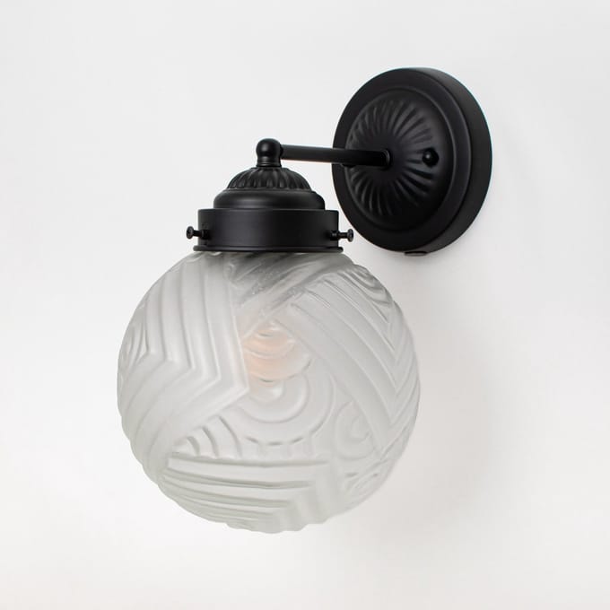 Wandlamp Nouveau Romance Geëtst Moonlight - Art Deco Trade