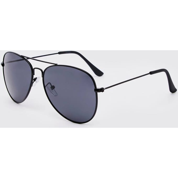 Metalen Aviator-zonnebril | Black