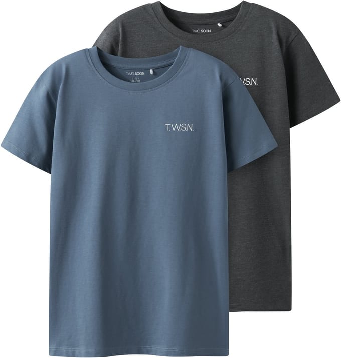NAME IT - TKMJOX 2P SS LOGO TOP NOOS - Jongens - Blouses