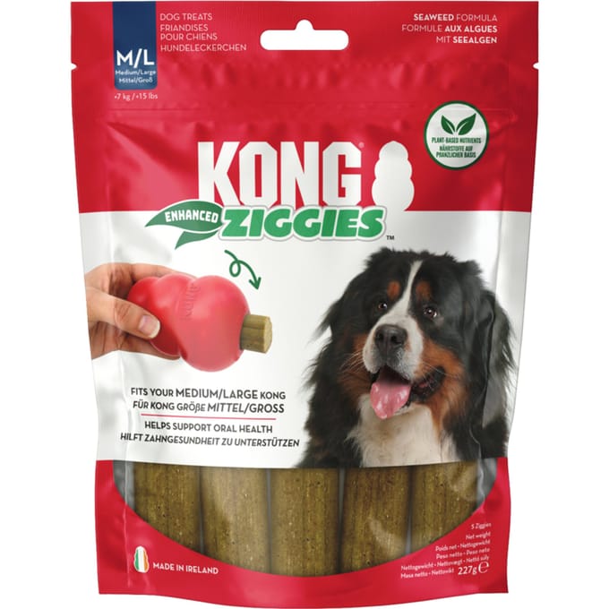 Kong Ziggies - Hondensnacks - Natural 227 g 5 stuks M/L