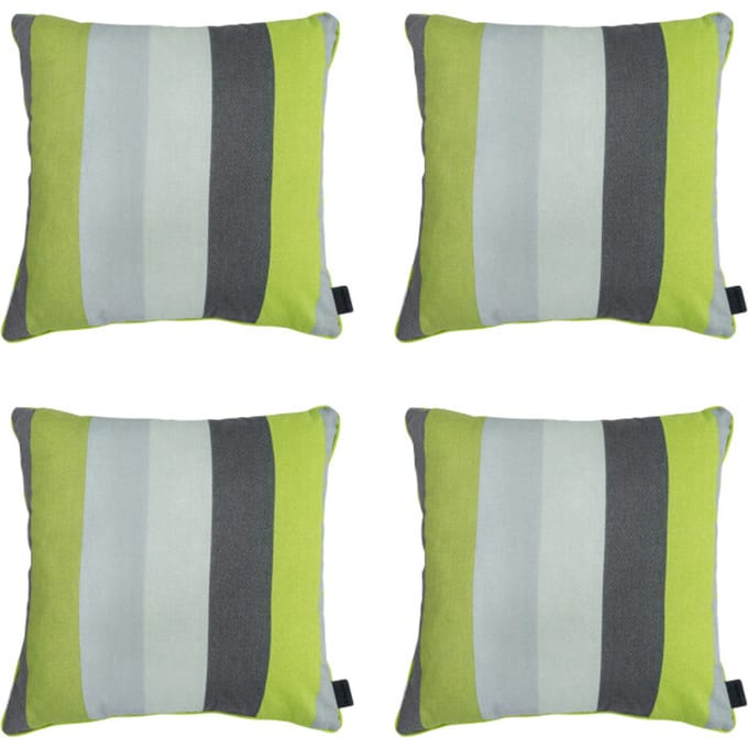 Madison - Sierkussen Victoria green - Ca. 50x50 cm - Set van 4
