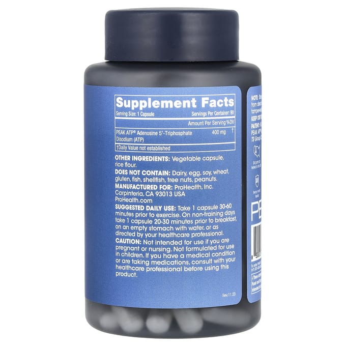 Longevity Atp, 400Mg, 90 Capsules
