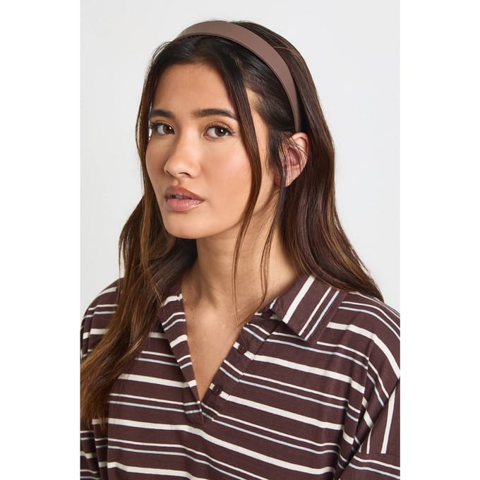 boohoo Dames Antislip Extra Grip Hoofdband | Bruin