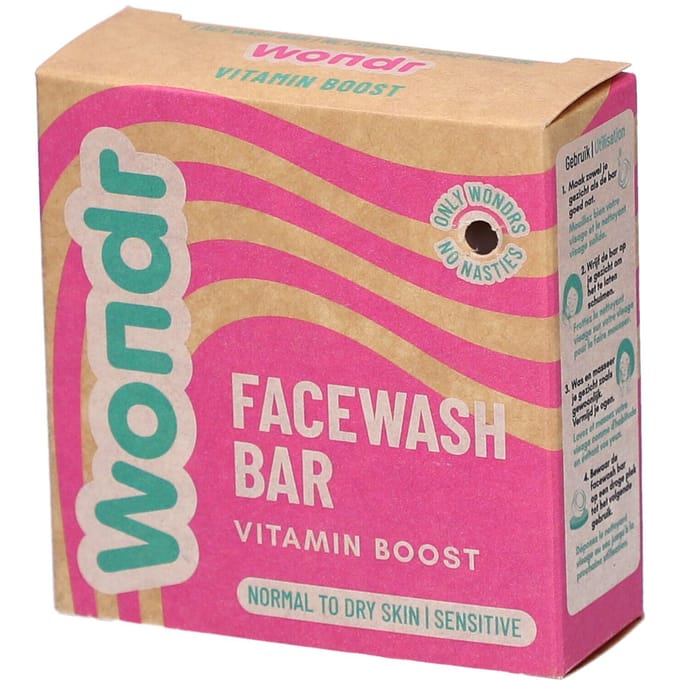 WONDR care Facewash bar - Parfumvrij - Hydraterend - Unisex