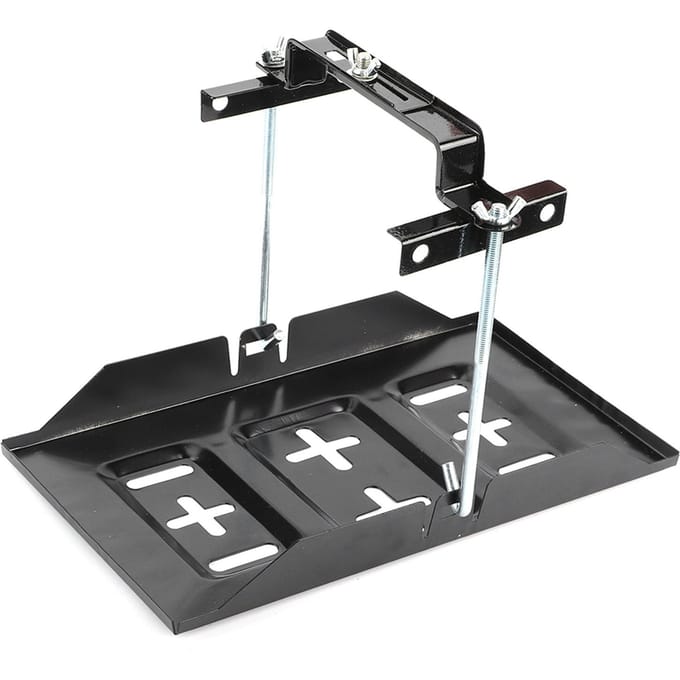 Accuhouder, houder voor houder, klembeugelset, auto-accessoire, 27 cm 19cm / 7.5in black