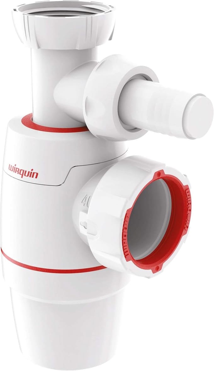 Vaatvaansluiting spoelbak sifon met 0% lekkage en wasmachineaansluiting 40 mm