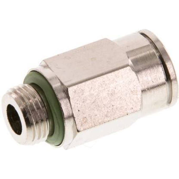 8mm x G1/8'' Messing Insteekfitting Buitendraad FKM [2 Stuks]