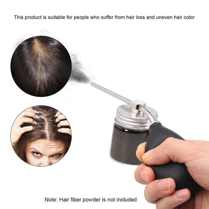 Haaropbouwvezel-applicatorsprays Nozzlepomp voor haarextensies transparant