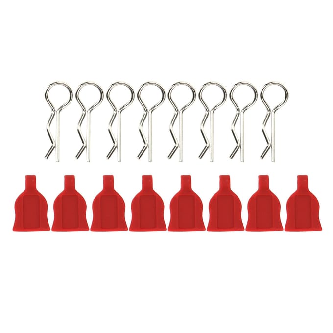 1 10 Modèle de Voiture Universel Fixe Télécommande Voiture Coque Boucle Tampons en Silicone RC Accessoire Rouge rouge