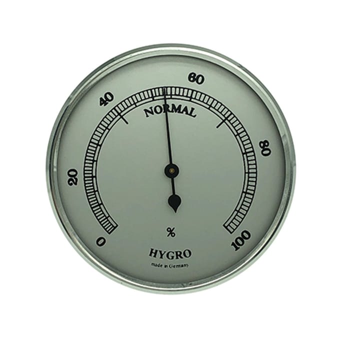 SELVA Hygrometer inbouwweerinstrument, diameter 85 mm, zilver