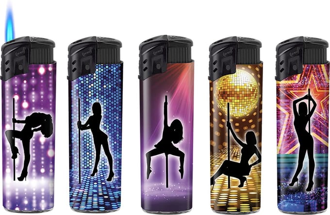 TOM® Lighters- Turbo aanstekers - 50 STUKS - Jet FLame - Navulbaar