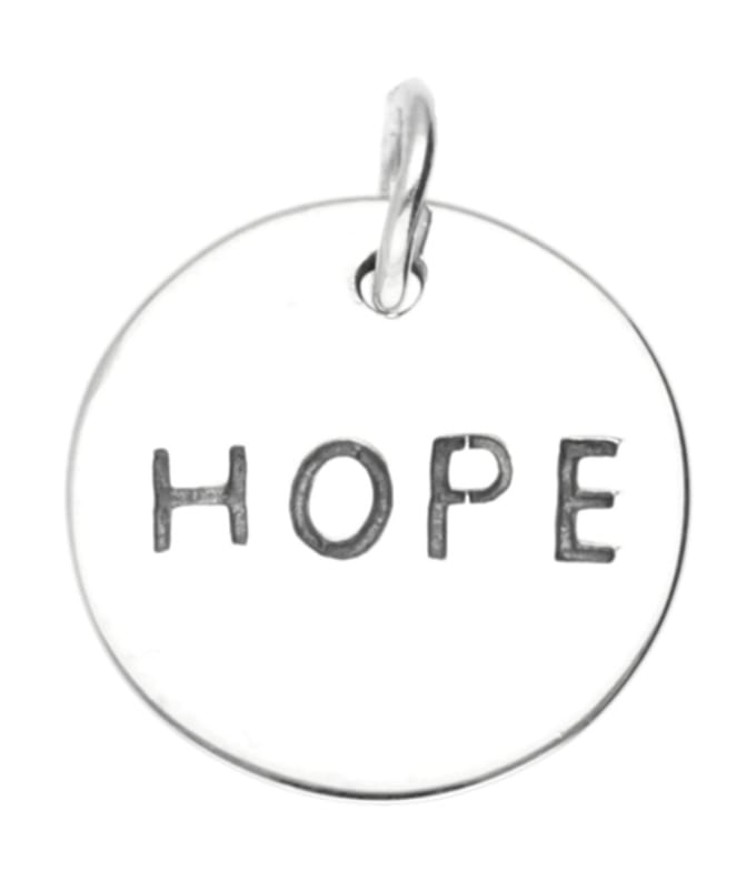 Zilveren Hope kettinghanger