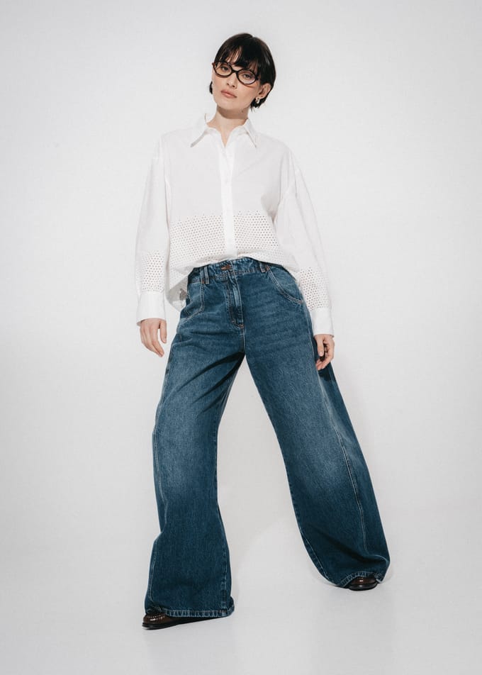 Sassy denim barel jeans | Night Blue - Night Blue / 36