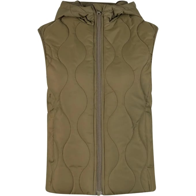 Urban Classics - Super Light Puffer Mouwloos jacket - M - Olijfgroen