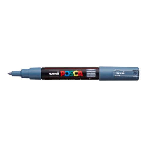 Posca marker met conische punt schrijfdikte extra-fijn leisteengrijs