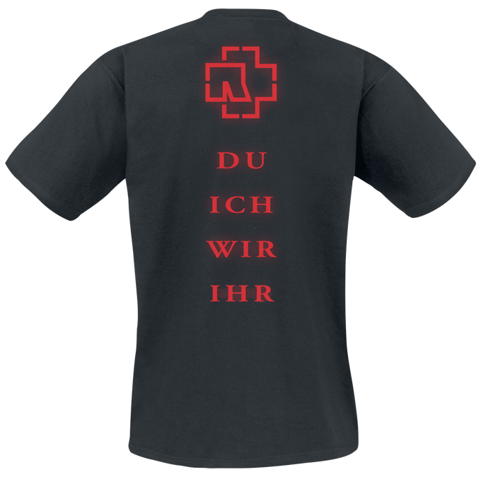 Rammstein T-shirt - Du-Ich-Wir-Ihr - S tot 5XL - zwart