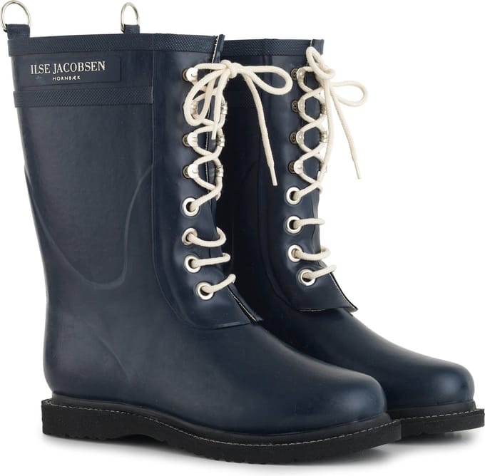 3/4 regenlaarzen met veters RUB15
