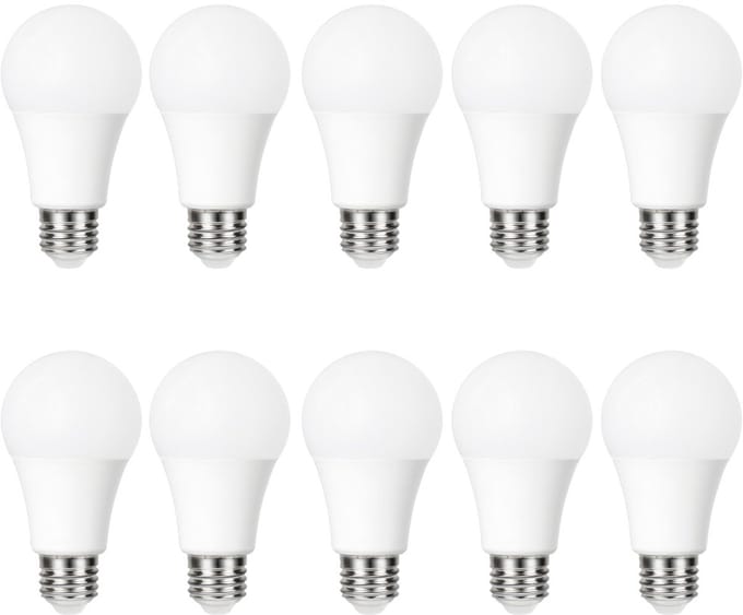 10 Pack - E27 Day/Night Auto Sensor LED Lamp, 5000K, 4,8W, 470 Lumen, non dimmable