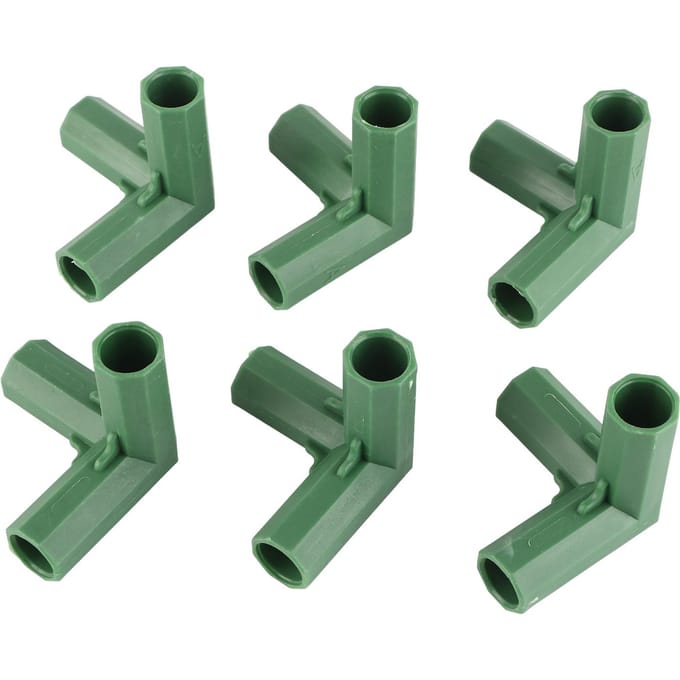 12 STUKS 16mm Tuinbouw Frame Connector Plastic Kas Frame Connectoren voor Druiven Zonnescherm Schuur gray