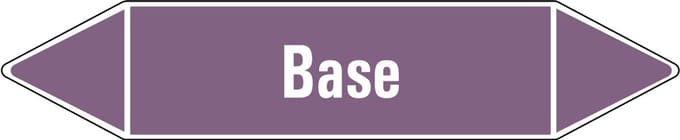 Base leidingmarkering op vel - basen 252 x 52 mm - 3 per vel