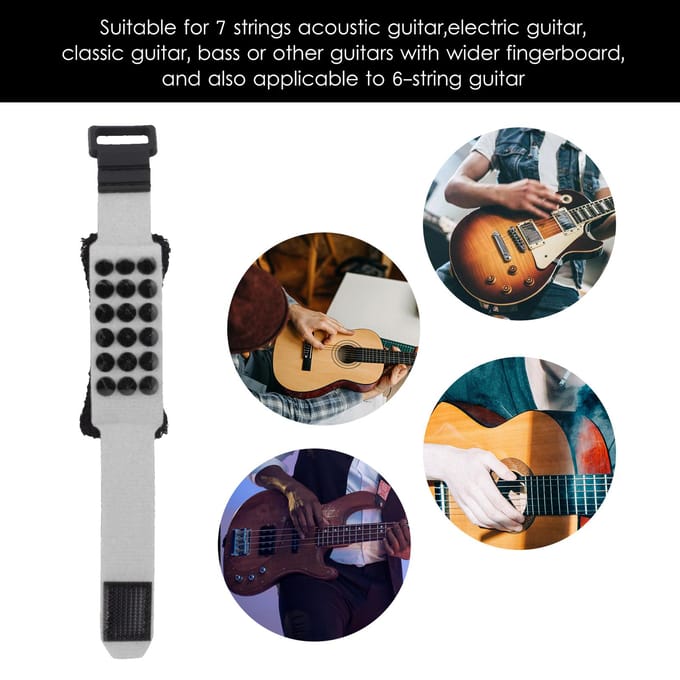 19cm Gitaarsnaar Mute Gitaar/Bas Gear Fretboard Muting Wrap Punk Style String Dampener String