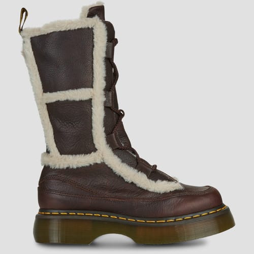 Laarzen Dr. Martens Buzz Lace WL High Leg Boot Dark Brown