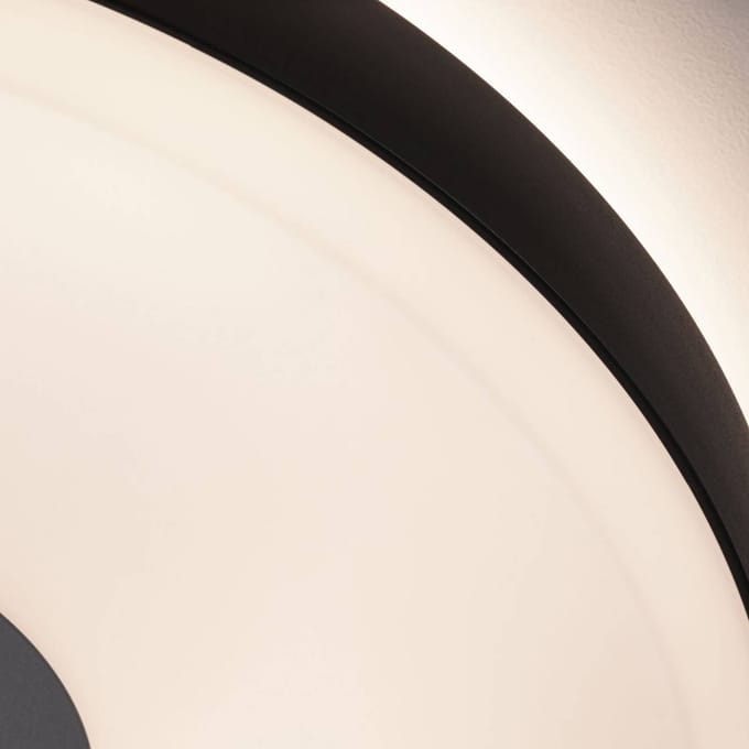 Paulmann Puric Pane II LED plafondlamp in zwart