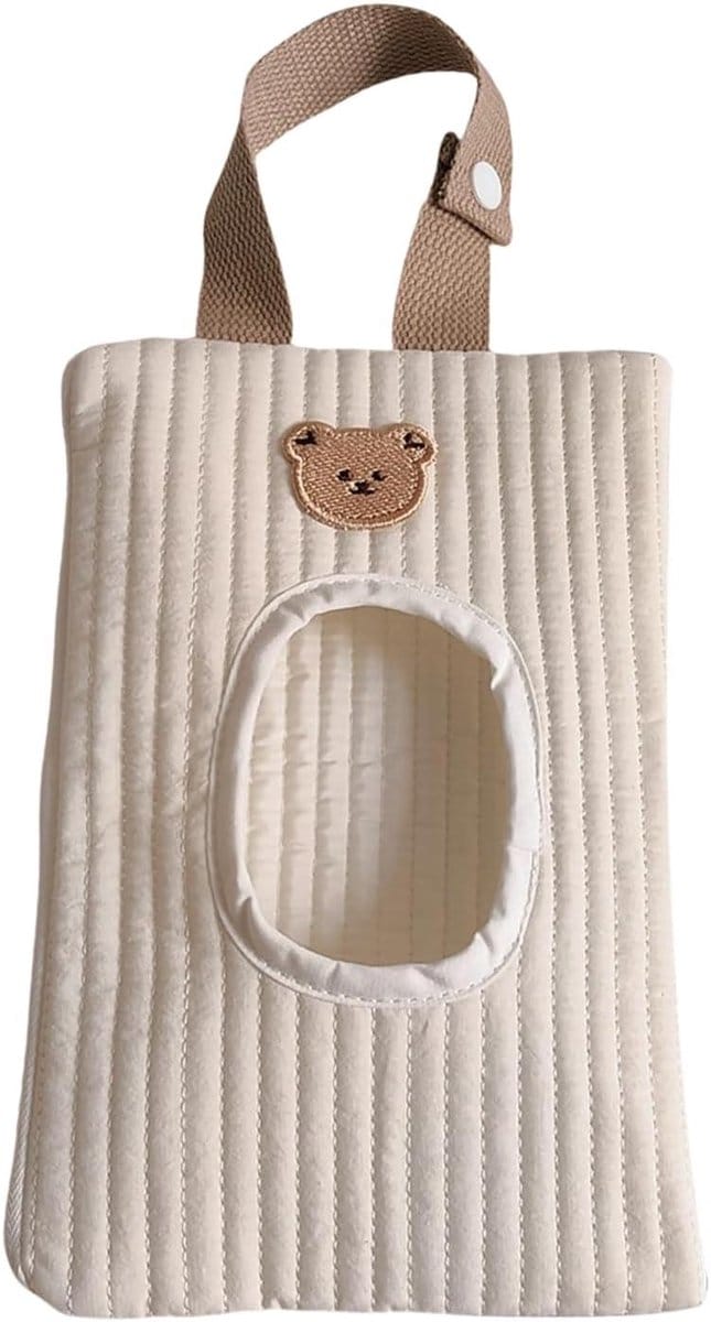 Draagbare Doekjes Case - Herbruikbare Opberger - Onderweg Hygiëne - Verstelbare Riem - 23 x 15 cm - A