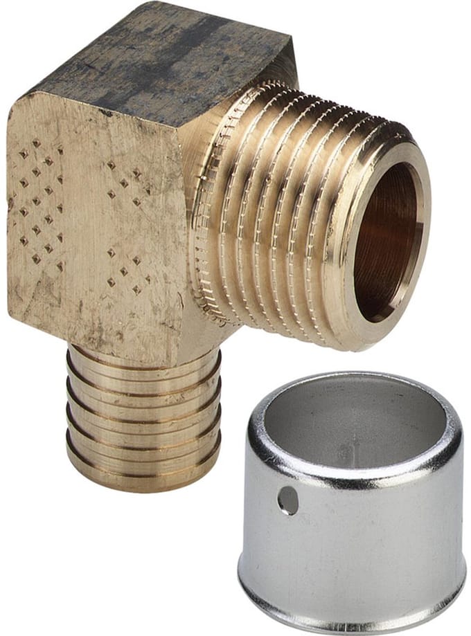 VIEGA PEXFIT Kniekoppeling 16 mm x 1/2" buitendraad 2 stuks