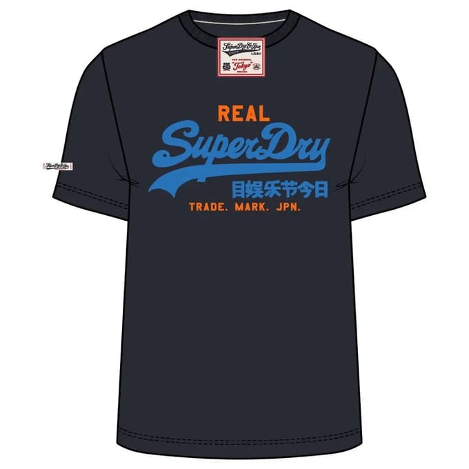 Superdry T-shirt Vl Classic Tee M1012451a Eclipse Navy Mannen Maat - L