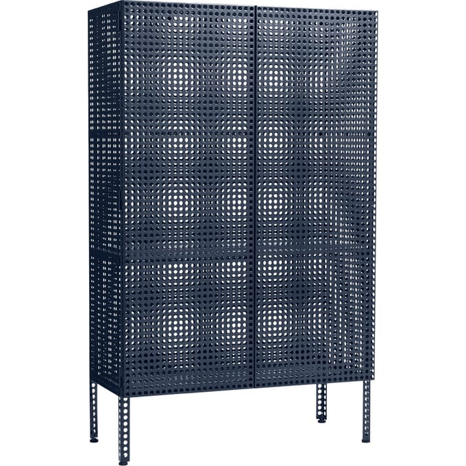 HAY Geperforeerd kabinet - HAYPerforatedCabinetSteelBlue - Large