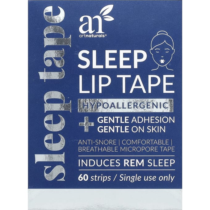 Bandes adhésives pour les lèvres de sommeil, 60 unités blue