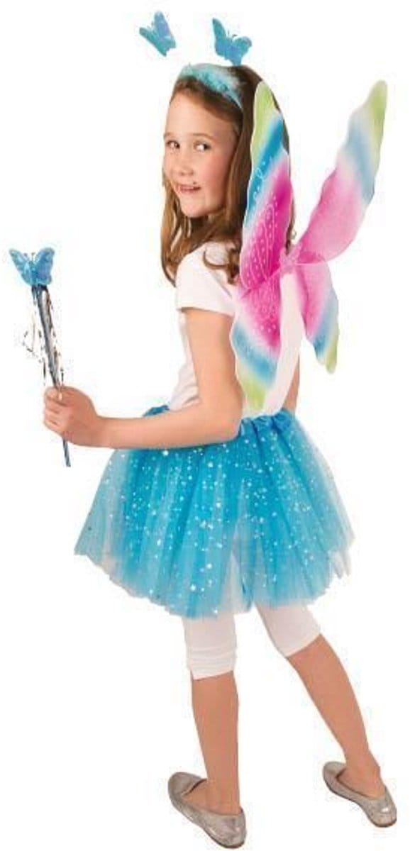 Set vlinder blauw